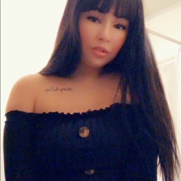 Black mini dress